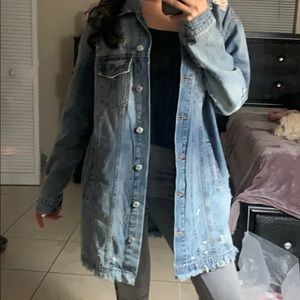 Oversized denim jacket